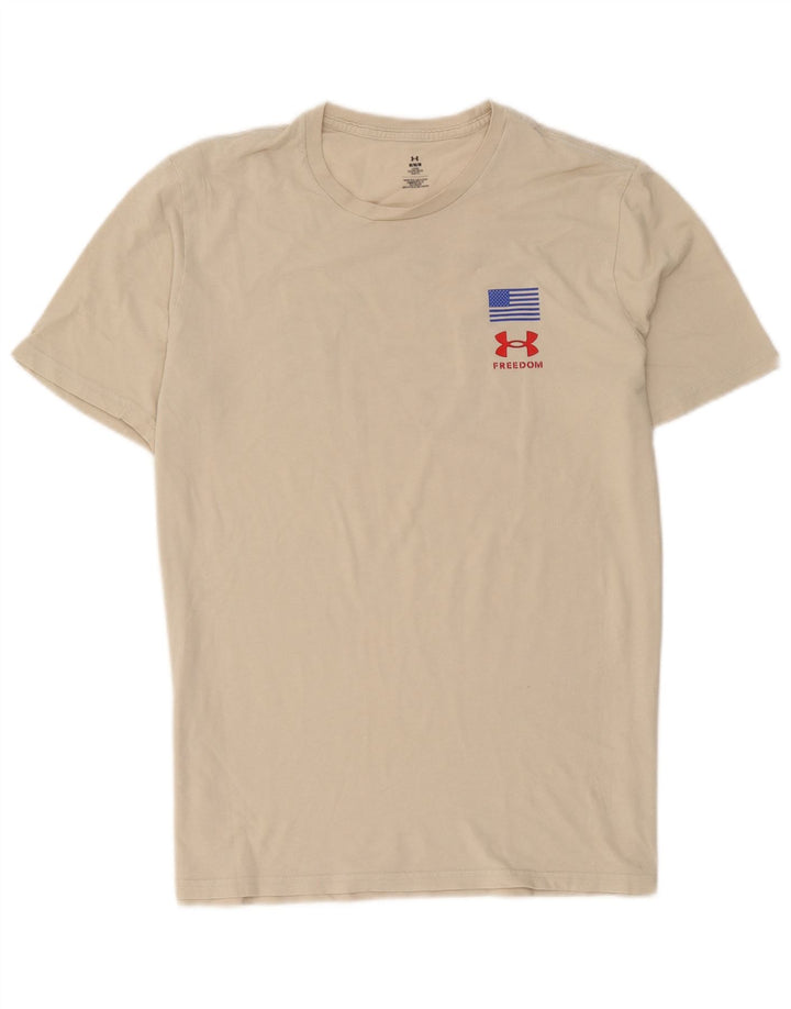 Ανδρικό γραφικό μπλουζάκι Under Armour Top Medium Beige