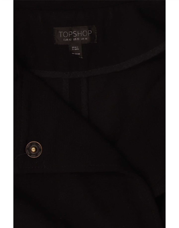 Topshop Γυναικείο Πανωφόρι UK 14 Large Μαύρο Πολυεστέρας
