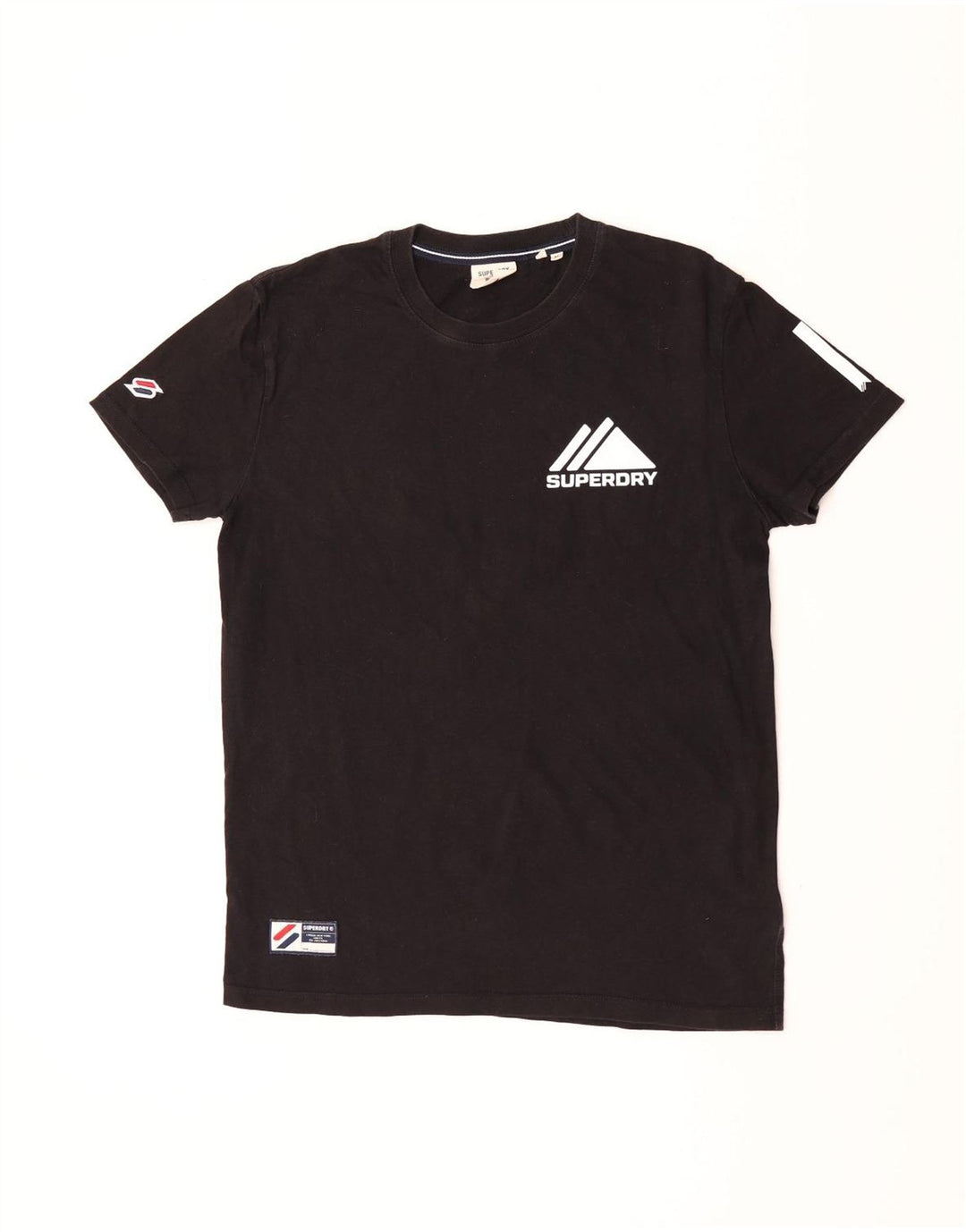 Ανδρικό γραφικό T-Shirt Superdry Top Μεσαίο μαύρο βαμβακερό