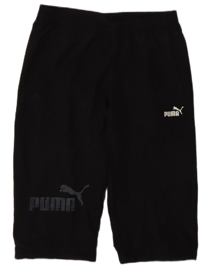 Αθλητικό σορτς PUMA Boys Graphic Bermuda 13-14 ετών Μαύρο Πολυεστέρα