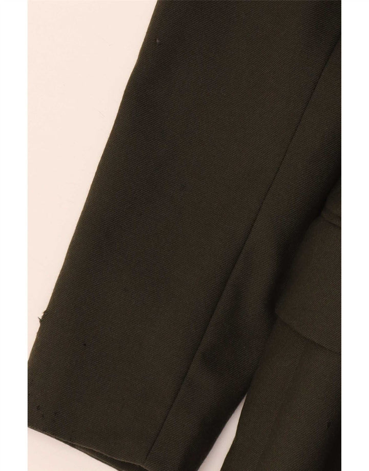 Massimo Dutti Γυναικείο ανοιχτό σακάκι μπουφάν EU 38 Small Khaki Wool