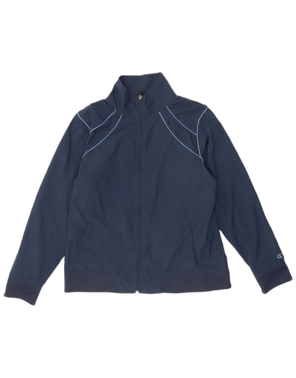 Champion γυναικεία αθλητική φόρμα Top Jacket UK 16 Large Navy Blue Polyester