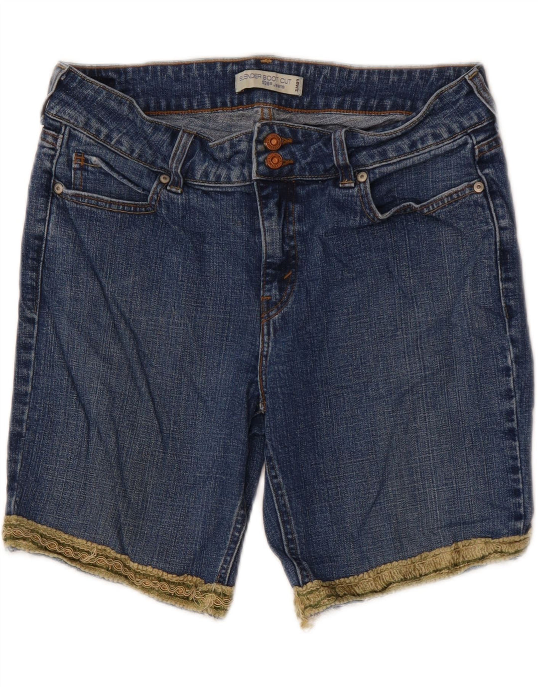 Levi's γυναικείο 526 τζιν σορτς US 12 μεγάλο W32 μπλε βαμβακερό
