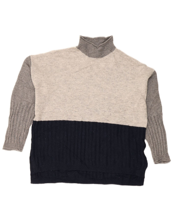 Marks & Spencer Γυναικείο πουλόβερ με λαιμό χελώνα UK 14 Medium Navy Blue