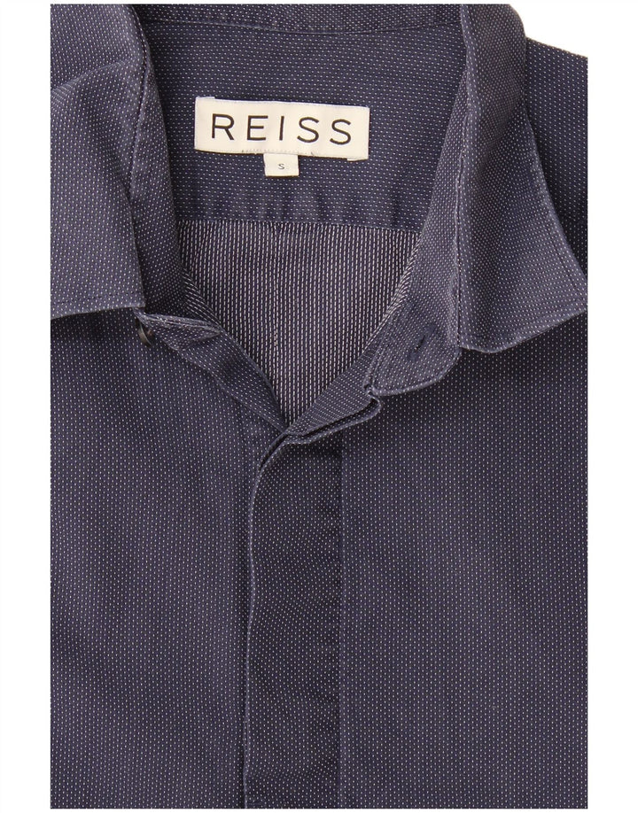 Ανδρικό πουκάμισο Reiss Small Navy Blue Spotted