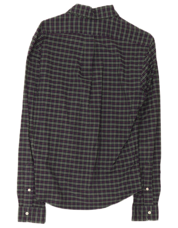 Ανδρικό πουκάμισο Ralph Lauren Stretch Oxford Slim Fit Small Navy Blue Check
