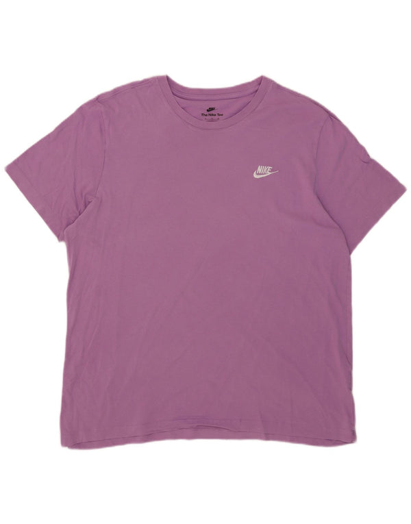 Ανδρικό T-Shirt Nike Top XL Μωβ βαμβακερό