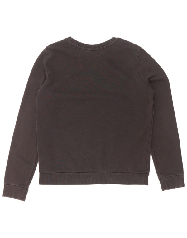 Γυναικείο Φούτερ Adidas Graphic Jumper UK 12 μεσαίο μαύρο βαμβακερό