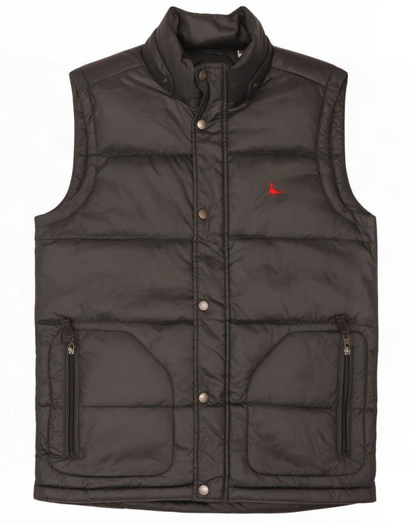 Jack Wills Ανδρικό Gilet με επένδυση UK 36 Small Black Polyamide