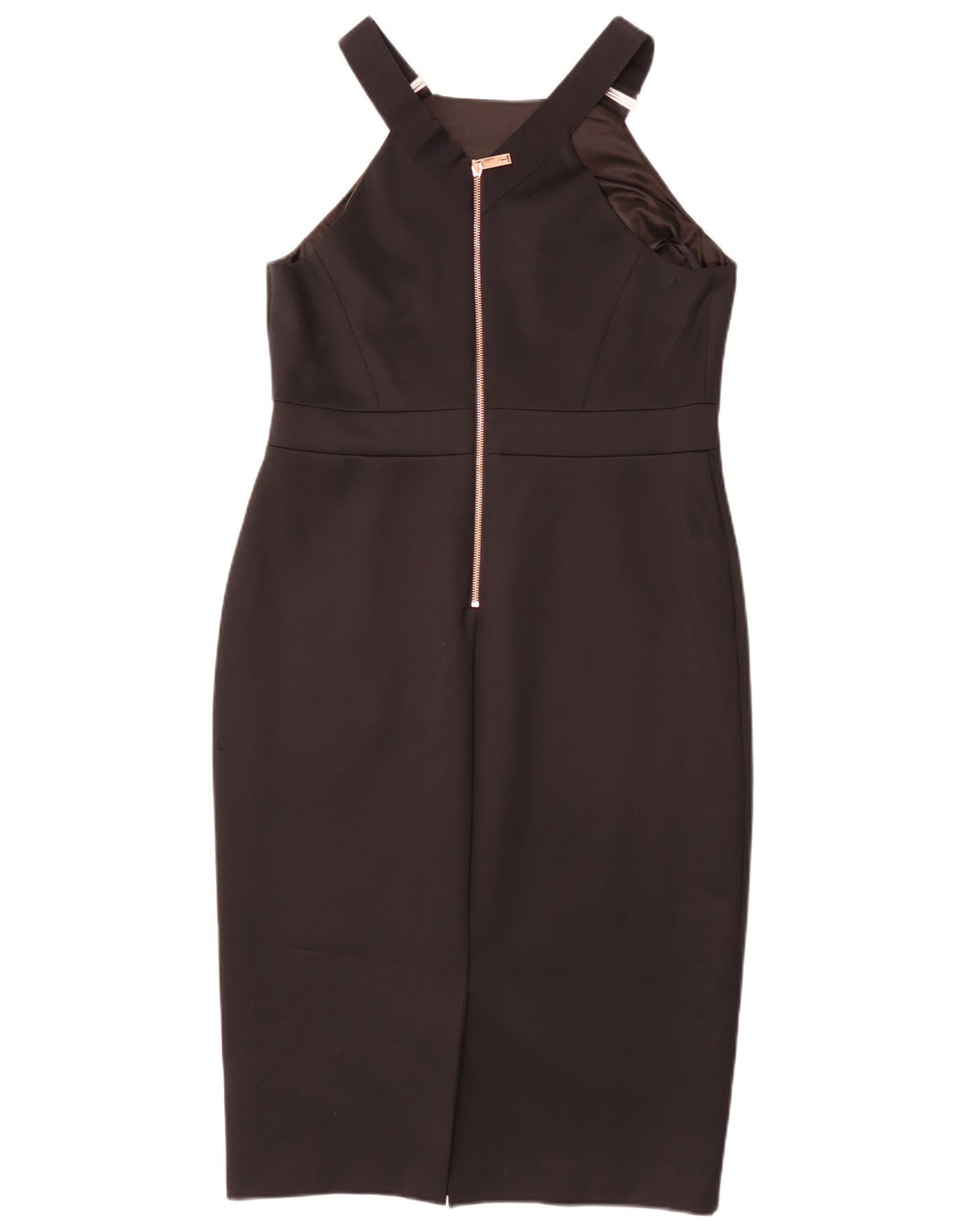 Ted Baker Γυναικείο Αμάνικο Φόρεμα Bodycon Μέγεθος 5 XL Μαύρο Πολυεστέρας