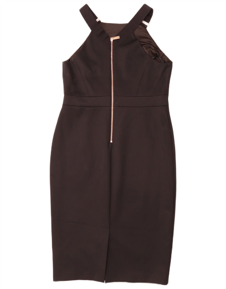 Ted Baker Γυναικείο Αμάνικο Φόρεμα Bodycon Μέγεθος 5 XL Μαύρο Πολυεστέρας