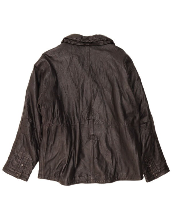 Victory Womens Leather Jacket IT 44 Medium Black Leather