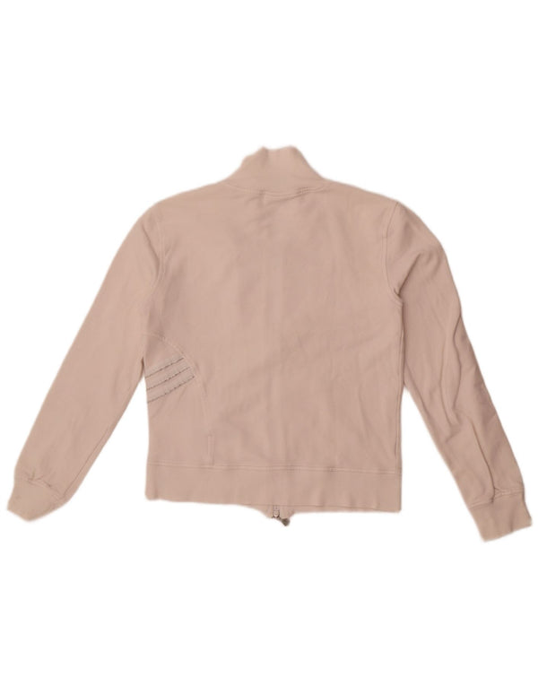 Γυναικεία φόρμα Adidas Crop Top Jacket UK 10 Small White Cotton