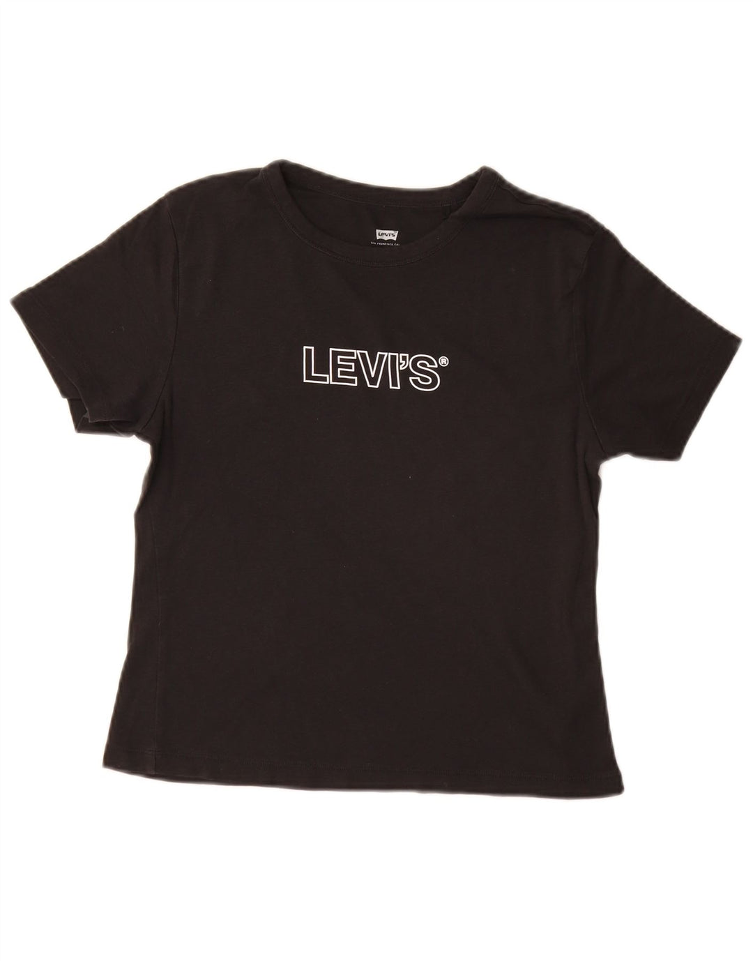 Γυναικείο γραφικό T-Shirt Levi's Top UK 12 Medium Black