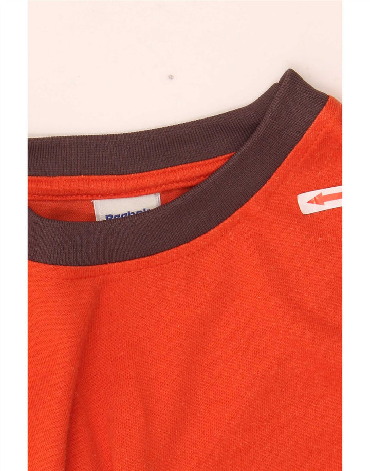 Ανδρικό T-Shirt Reebok Top μεγάλο πορτοκαλί βαμβακερό