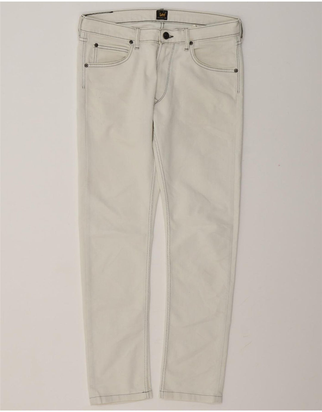 Lee Mens Slim Jeans W32 L29 Λευκό