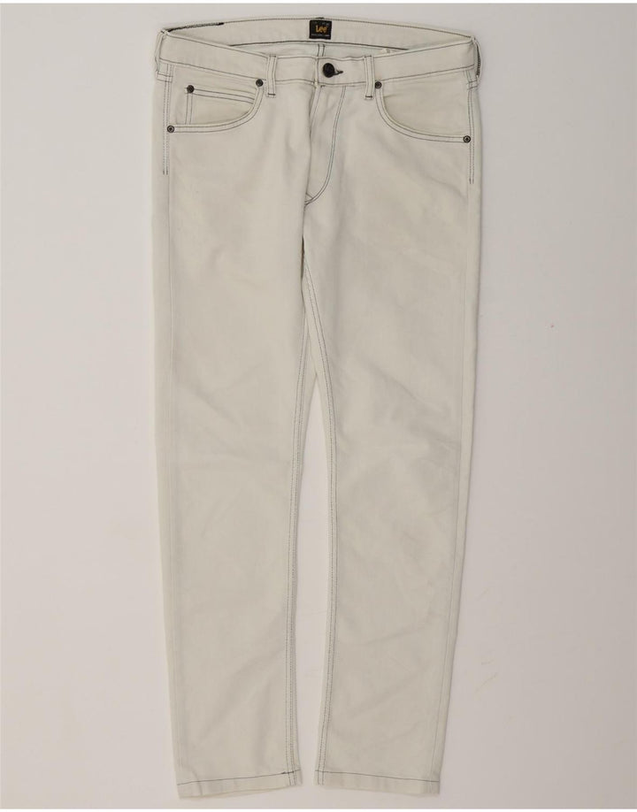 Lee Mens Slim Jeans W32 L29 Λευκό