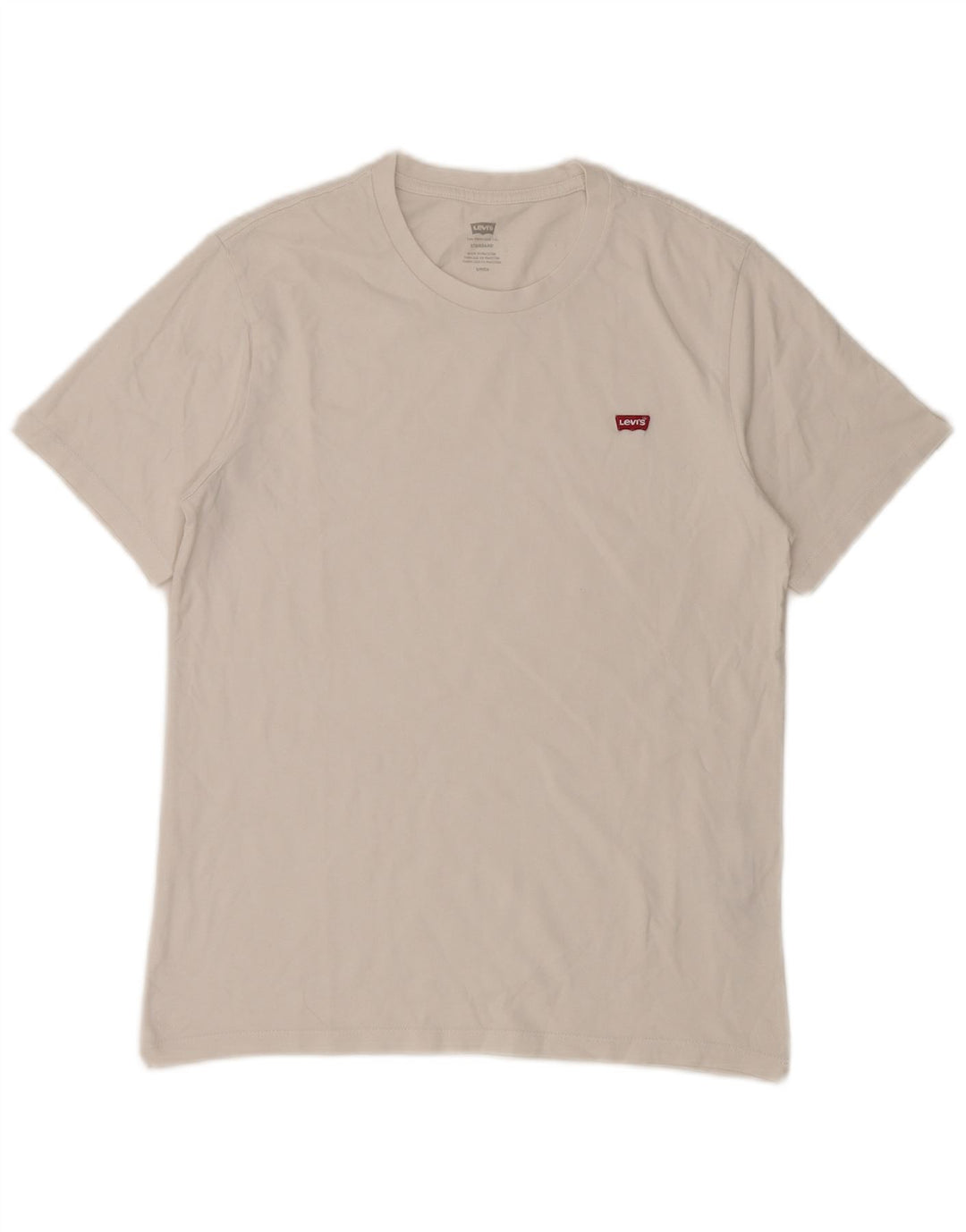 LEVI'S Ανδρικό T-Shirt Top Small White Βαμβακερό