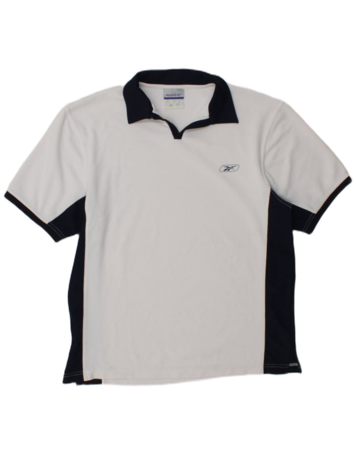 Ανδρικό πουκάμισο πόλο Reebok XS White Colourblock