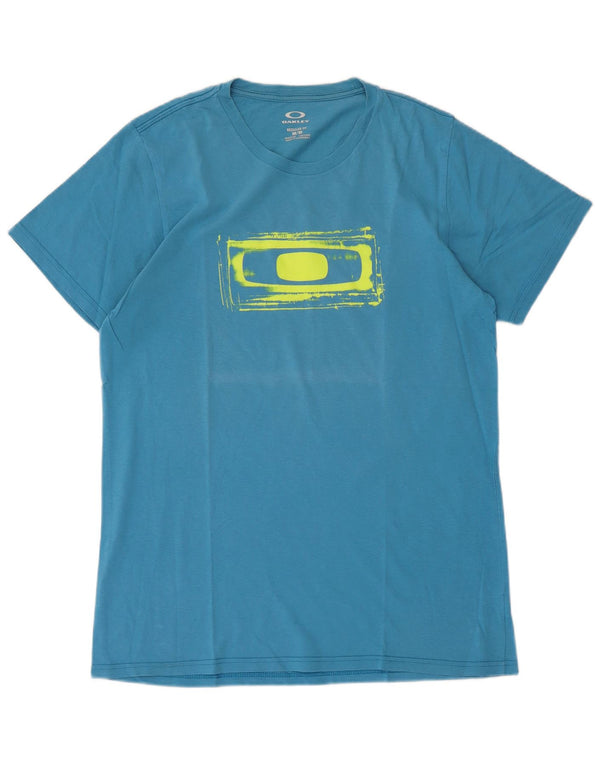 Ανδρικό T-Shirt με γραφικό κανονική εφαρμογή OAKLEY Top Medium Blue