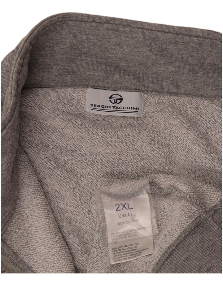 Ανδρική φόρμα Sergio Tacchini Top Jacket 2XL Γκρι Colourblock Cotton