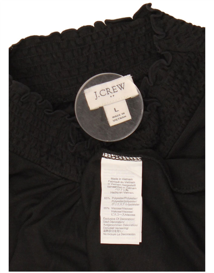 Γυναικεία μακρυμάνικη μπλούζα J. CREW Top UK 16 Large Black Polyester