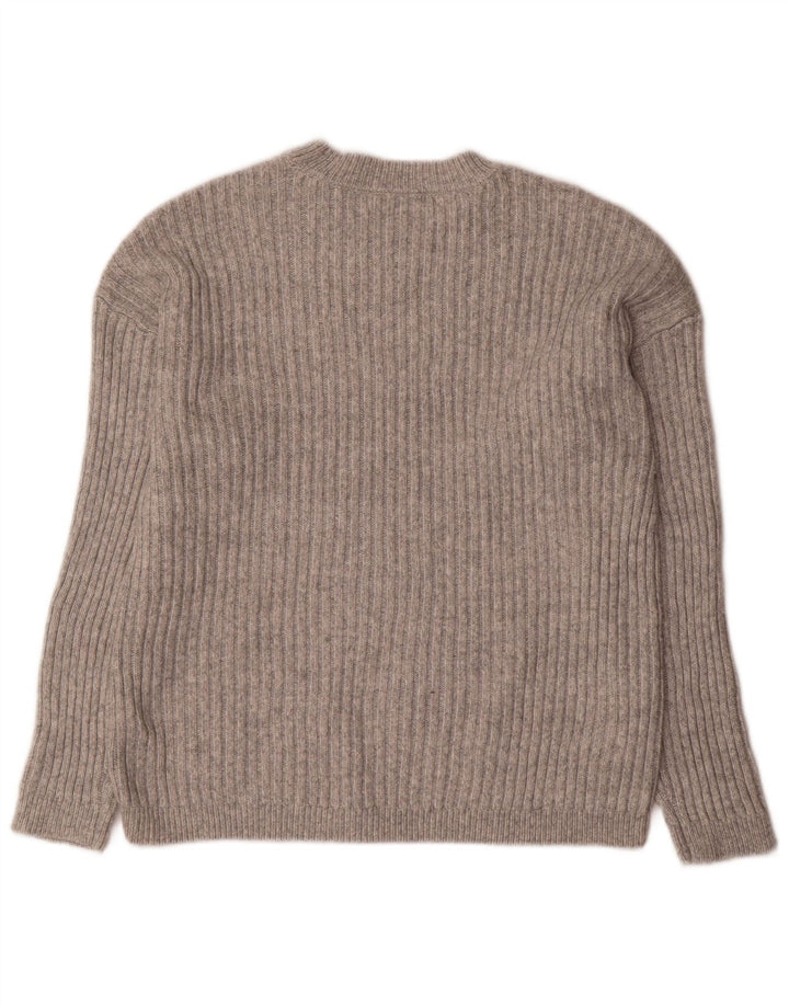 Marks & Spencer Γυναικείο πουλόβερ με λαιμόκοψη UK 12 Μεσαίου Γκρι Πολυεστέρας