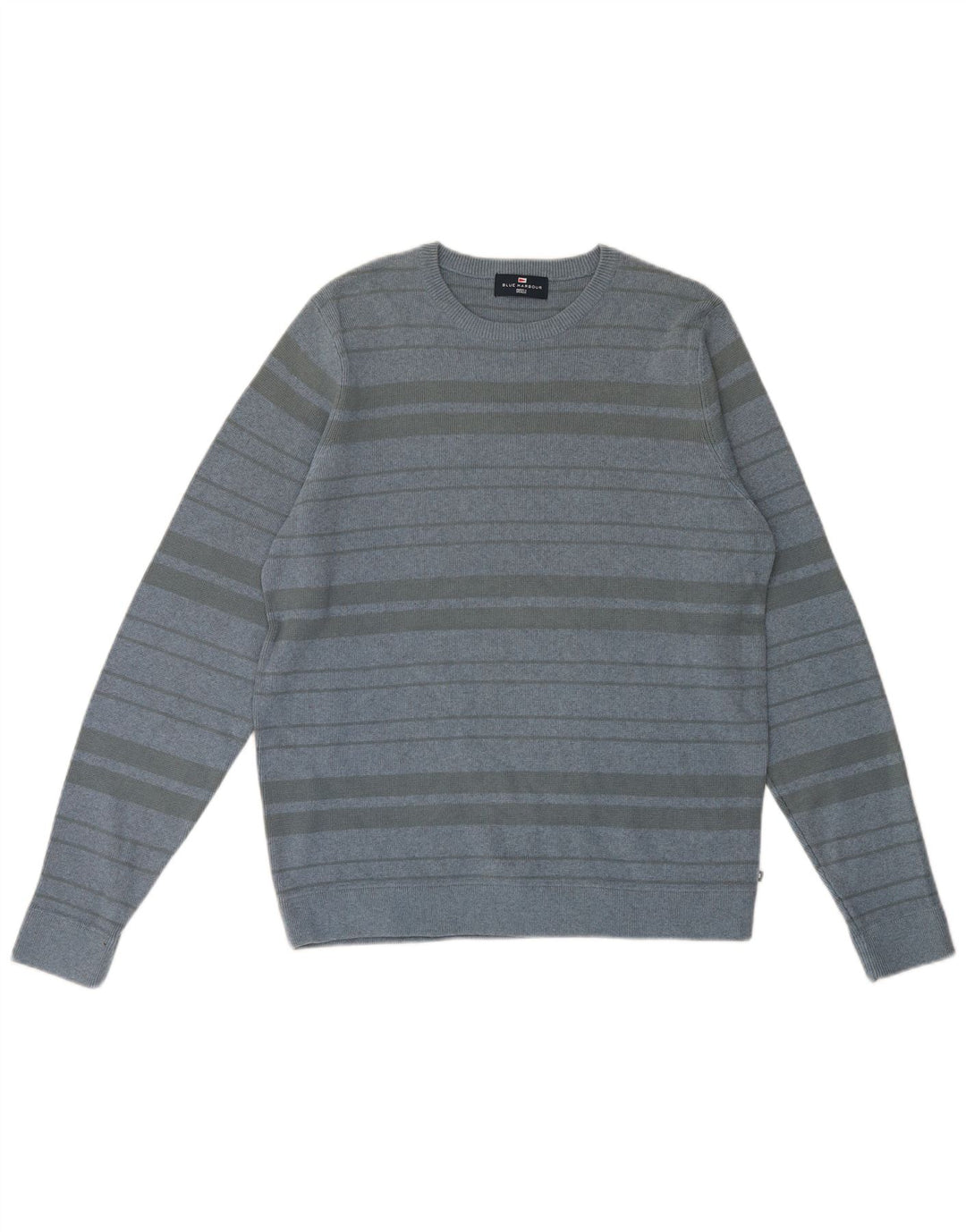 Ανδρικό πουλόβερ Marks & Spencer Blue Harbour Crew Neck Jumper Μεσαίο ριγέ