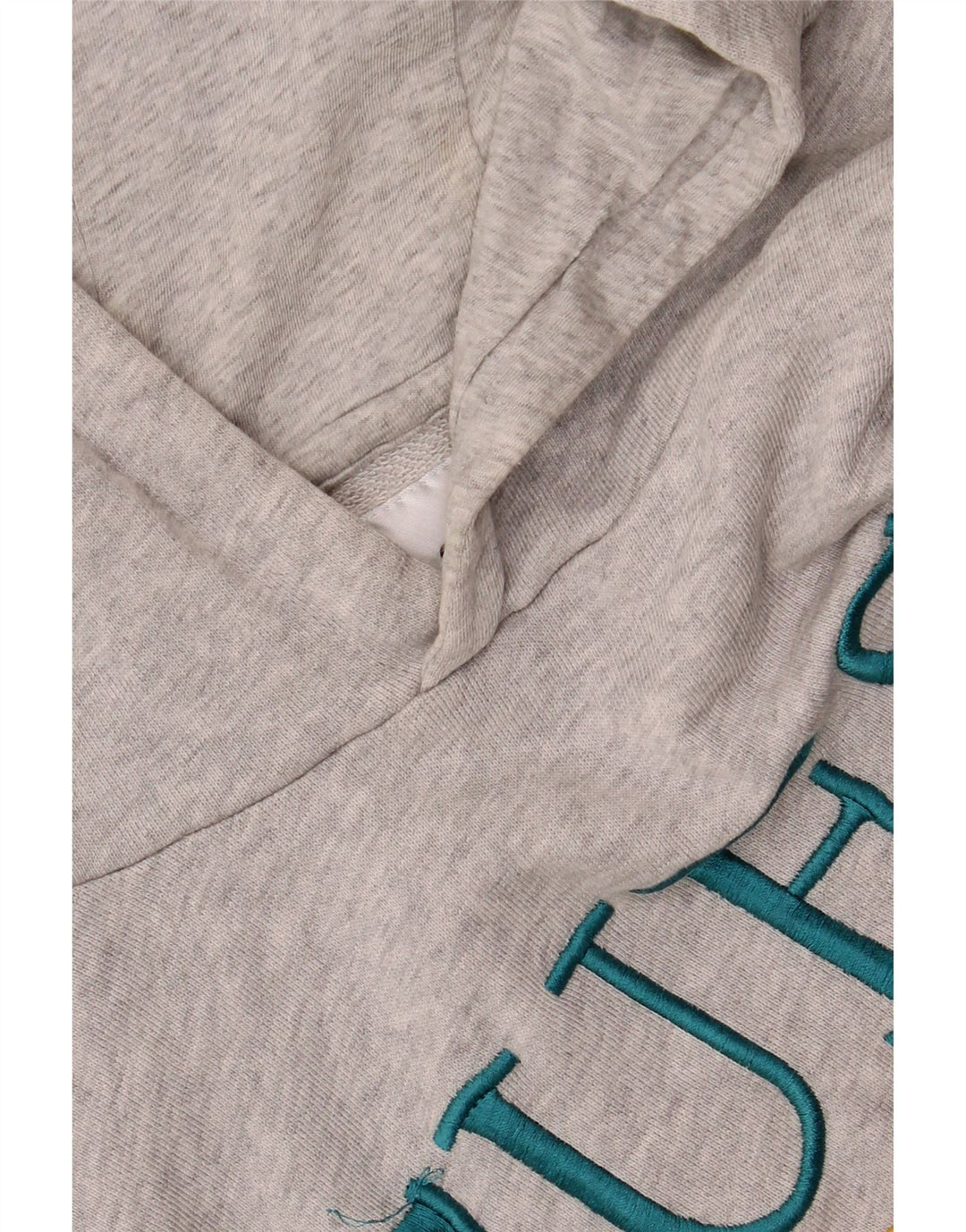 GUESS Ανδρικό γραφικό φούτερ με φούτερ, μεγάλο γκρι βαμβακερό