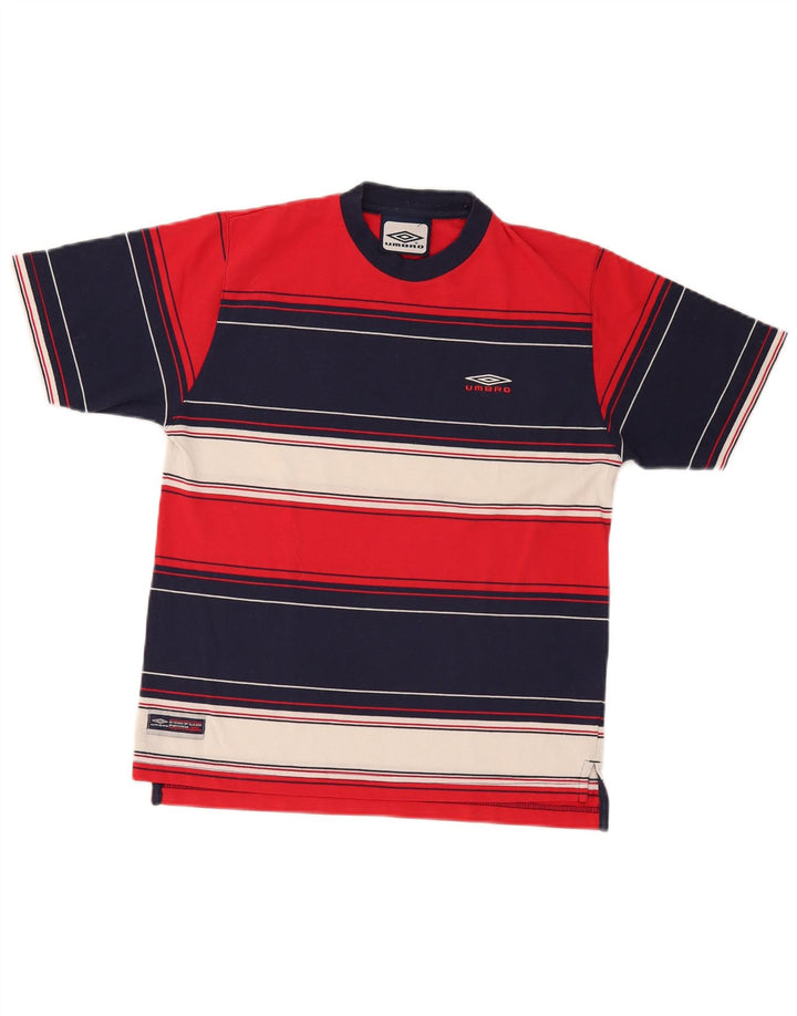 Ανδρικό T-Shirt Umbro Τοπ Μικρό πολύχρωμο ριγέ