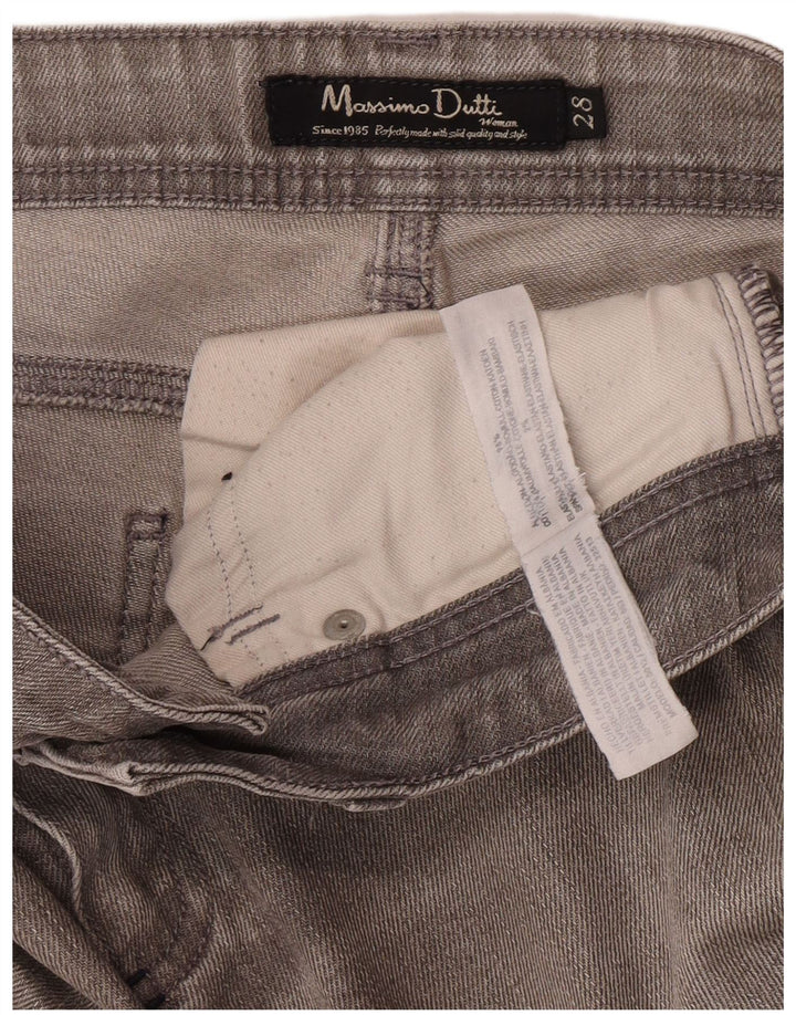 Massimo Dutti Γυναικείο Skinny Jeans W28 L33 Γκρι βαμβακερό
