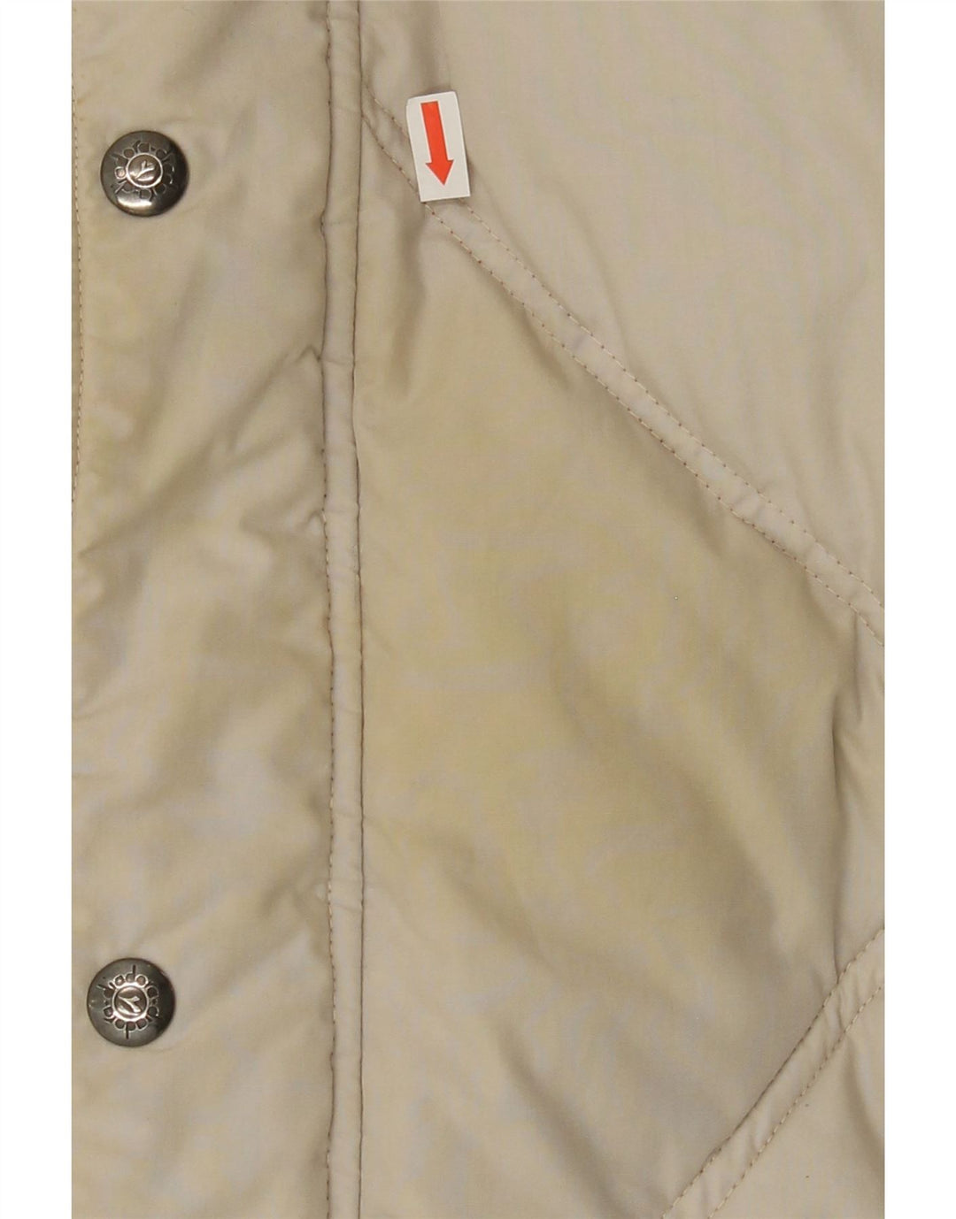DIADORA Mens Hooded Padded Jacket UK 38 Medium Off White Colourblock Vintage Diadora and Second-Hand Diadora from Messina Hembry 