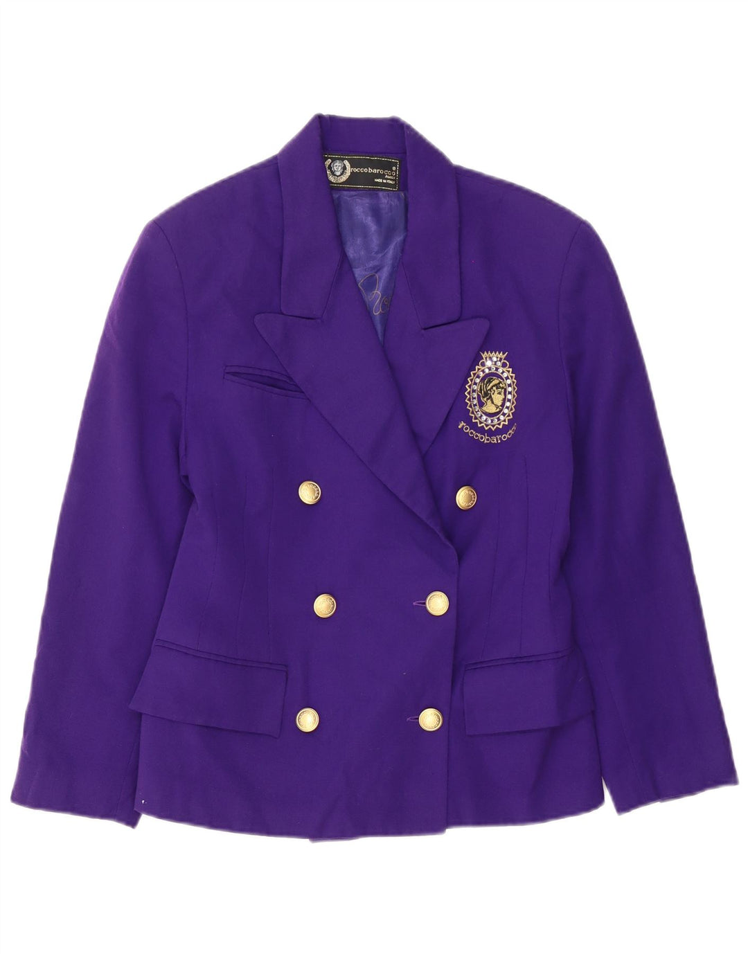 ROCCOBAROCCO Γυναικείο σακάκι διπλό στήθος IT 42 Medium Purple