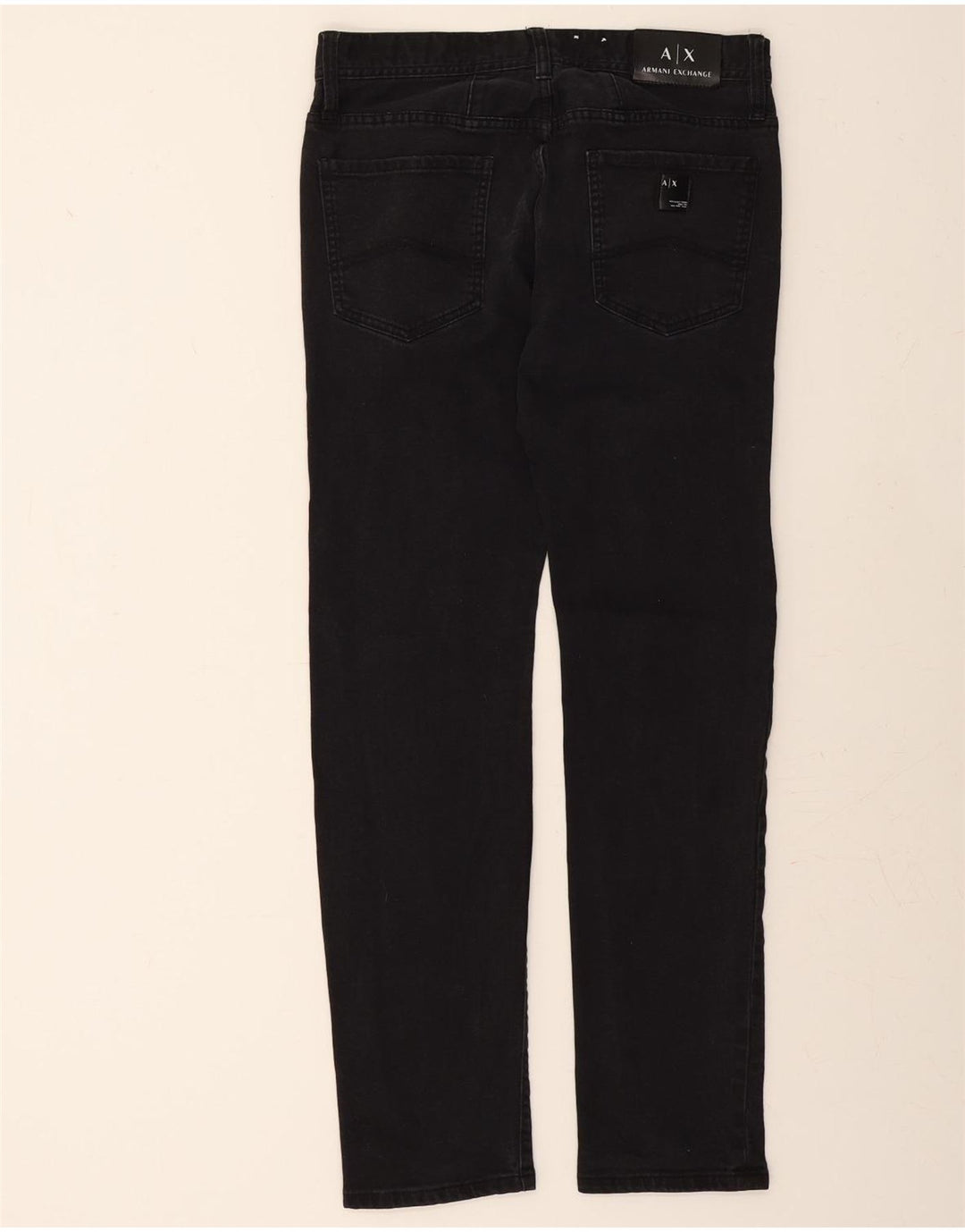 ARMANI EXCHANGE Womens New York Slim Jeans W32 L30 Black Vintage Armani Exchange and Second-Hand Armani Exchange from Messina Hembry 