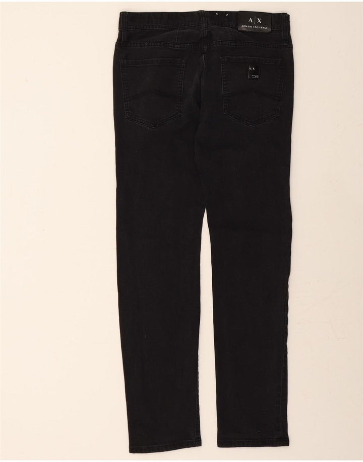 ARMANI EXCHANGE Womens New York Slim Jeans W32 L30 Black Vintage Armani Exchange and Second-Hand Armani Exchange from Messina Hembry 