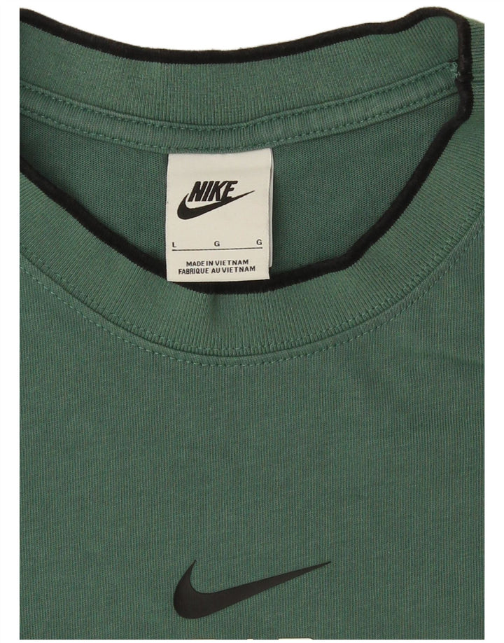 Ανδρικό T-Shirt Nike, μεγάλο πράσινο βαμβακερό