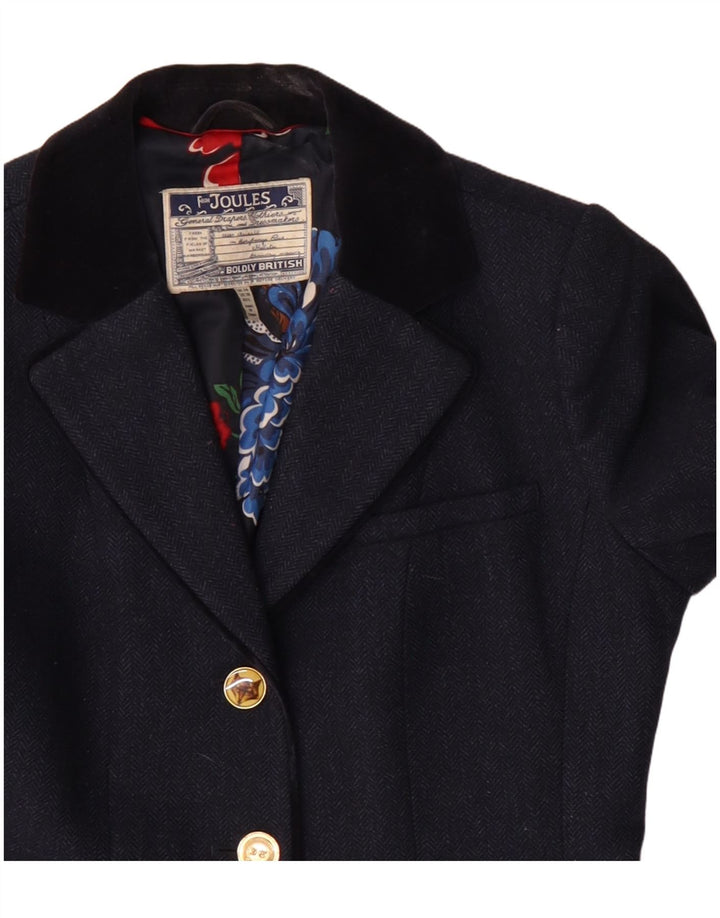 Joules Γυναικείο τζάκετ blazer UK 14 Large Navy Blue Wool