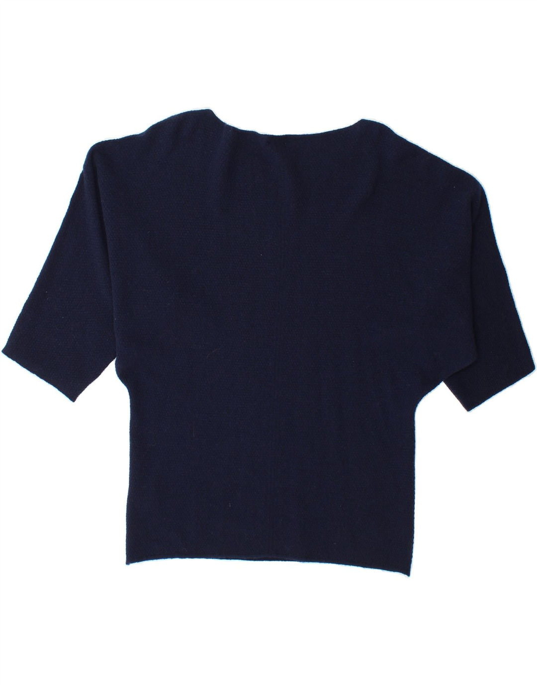BENETTON Womens Oversized Boat Neck Jumper Sweater UK 14 Medium Navy Blue Vintage Benetton and Second-Hand Benetton from Messina Hembry 