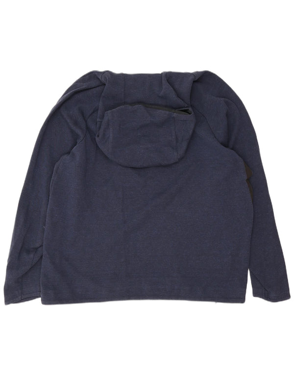 Nike Mens Hoodie Jumper XL Navy Blue Cotton