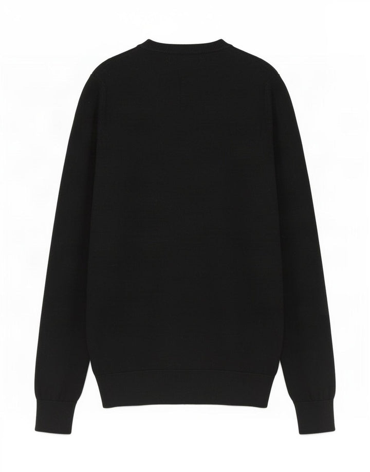 Massimo Dutti Γυναικείο πουλόβερ με V λαιμόκοψη UK 10 Small Black