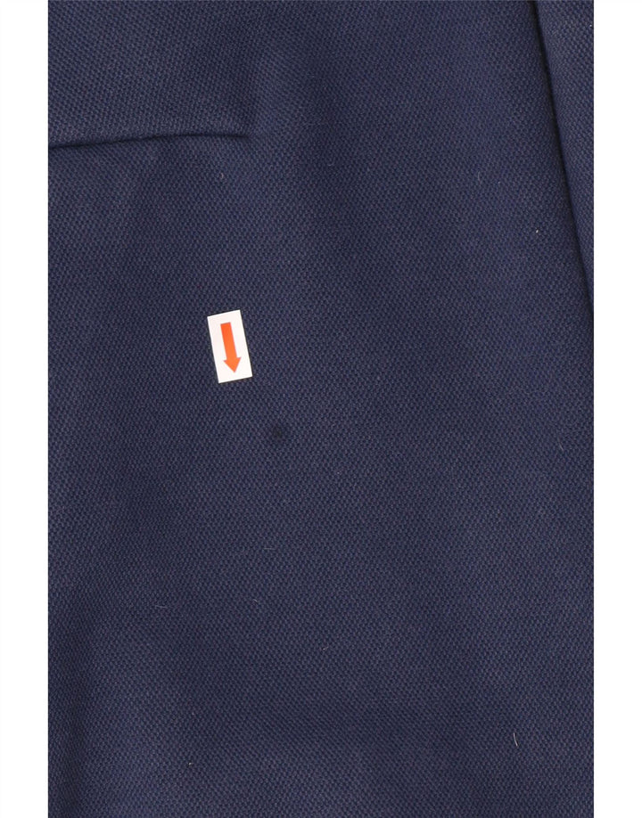 ADIDAS Γυναικείο πουλόβερ με κουκούλα με φερμουάρ UK 12/14 μεσαίο μπλε βαμβακερό