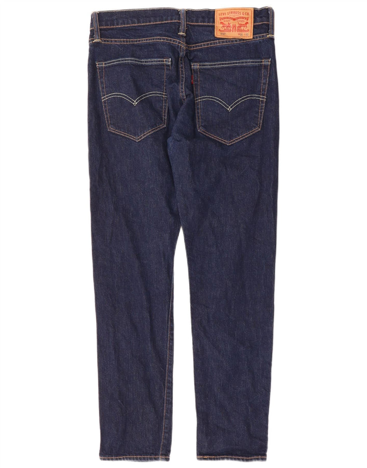 LEVI'S Mens 512 Slim Tapered Jeans W30 L27 Navy Blue Cotton