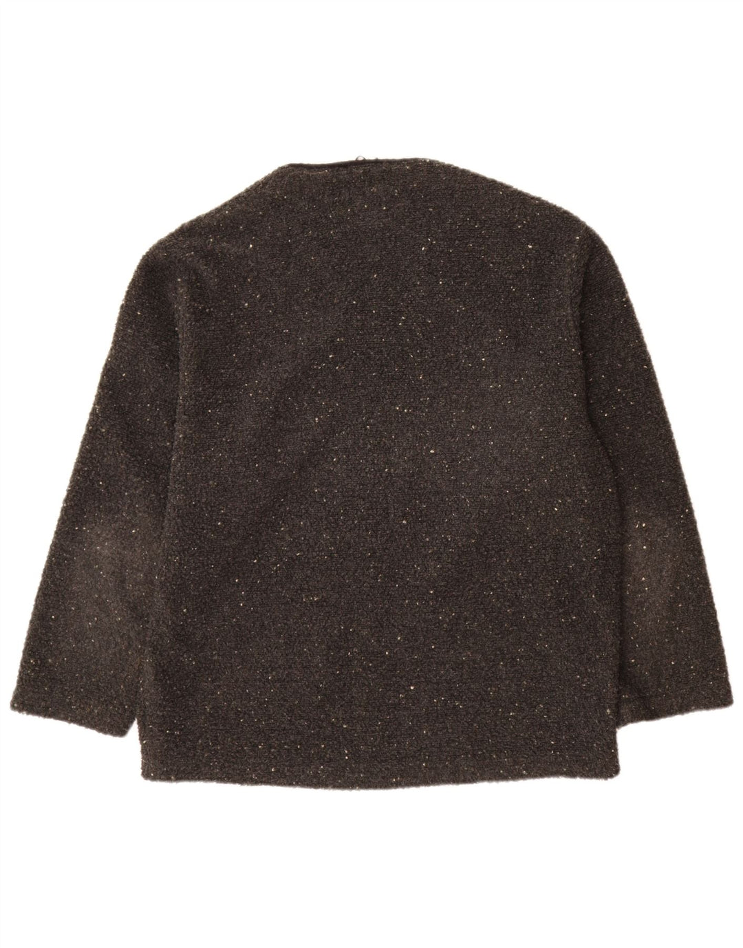 Vintage γυναικεία ζακέτα πουλόβερ UK 18 XL με γκρι φλύκταινες πολυεστέρα