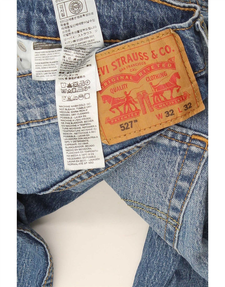 Levi's Mens 527 Slim Bootcut Jeans W32 L32 Μπλε βαμβακερό