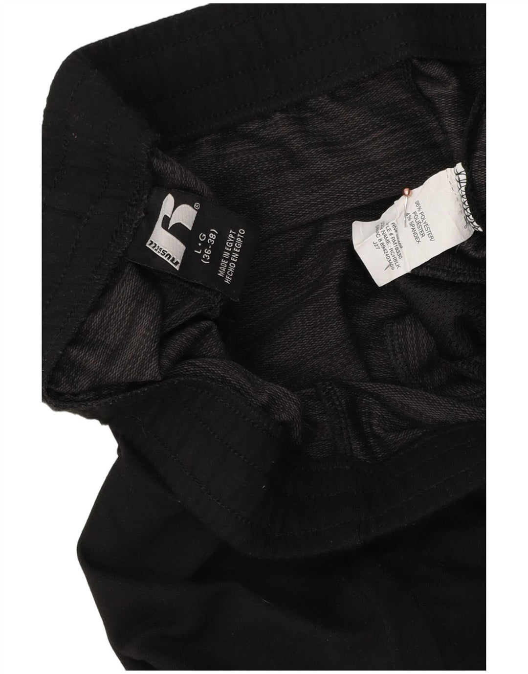 RUSSELL ATHLETIC Ανδρική αθλητική φόρμα παντελόνι Joggers μεγάλο μαύρο πολυεστέρα