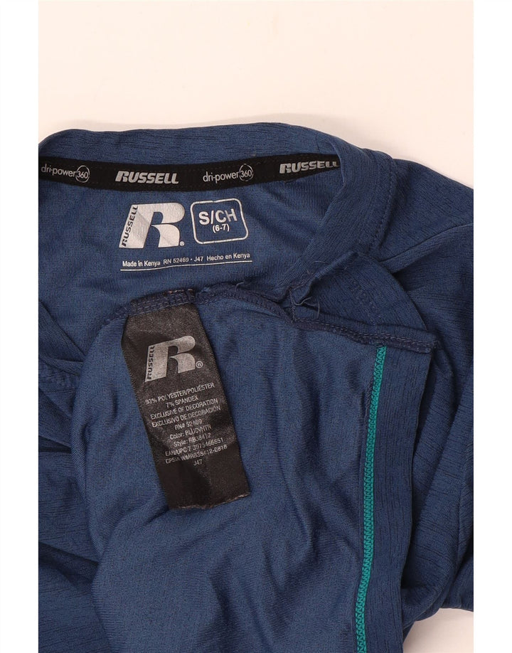 Russell Athletic Boys Dri-Power Top Μακρυμάνικο 6-7 ετών Small Navy Blue