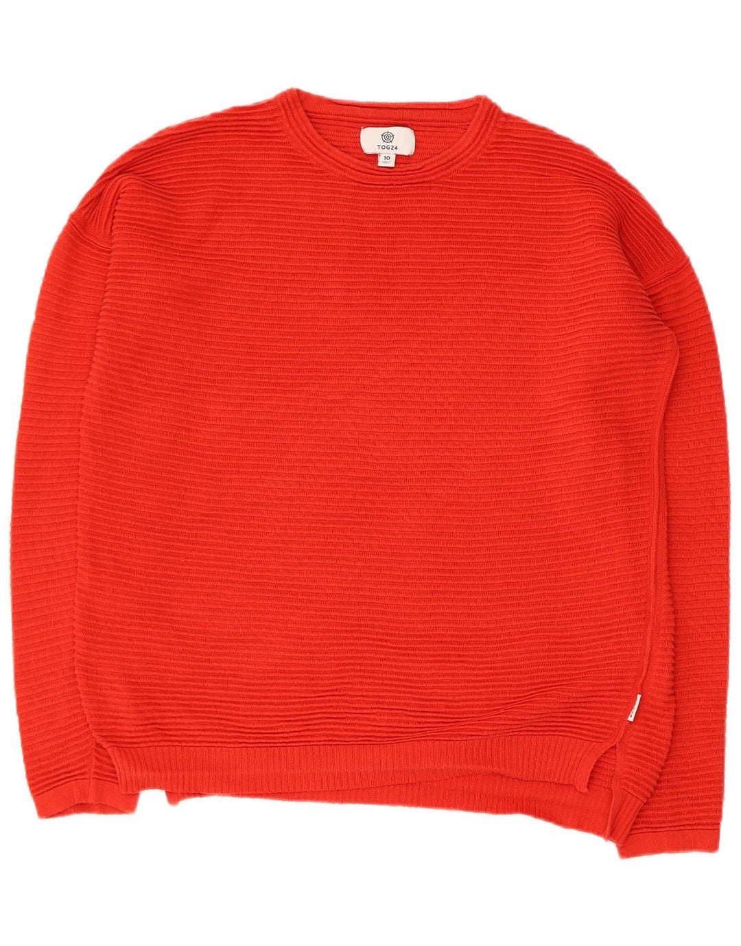 Tog 24 Γυναικείο πουλόβερ με λαιμόκοψη UK 10 Small Red