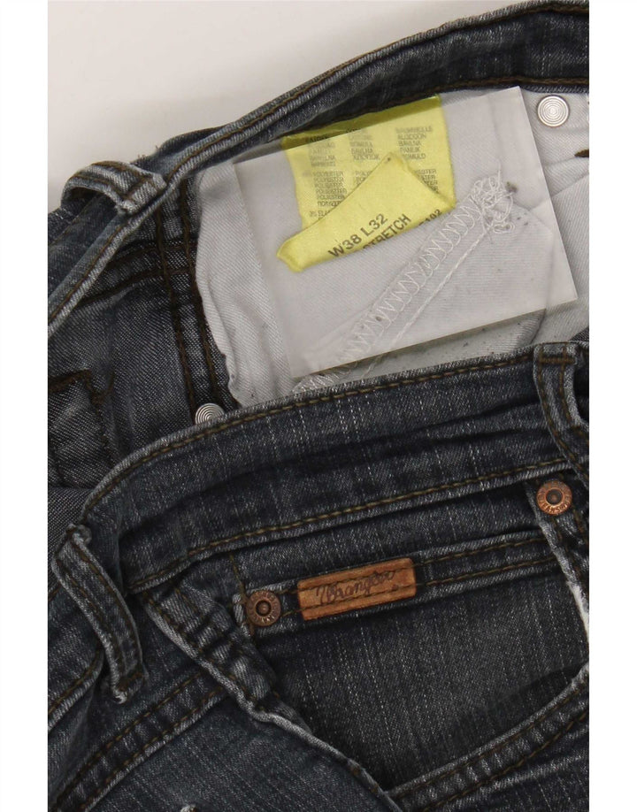 Ανδρικό τζιν Wrangler ίσιο W38 L32 Navy Blue Cotton