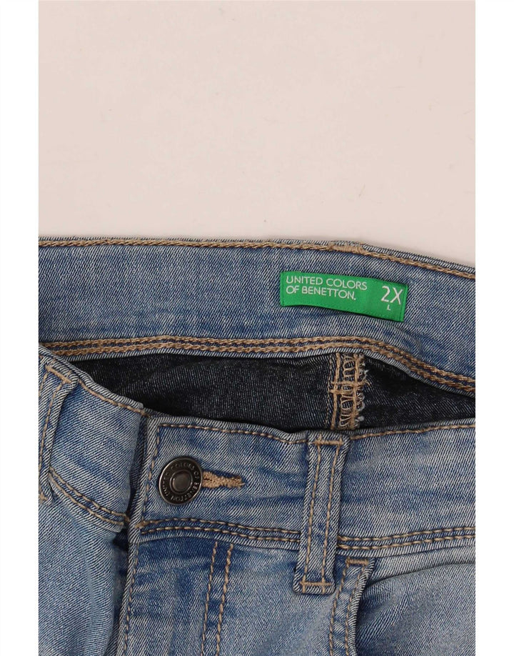 Benetton Boys Slim Jeans 11-12 Years W28 L27 Blue