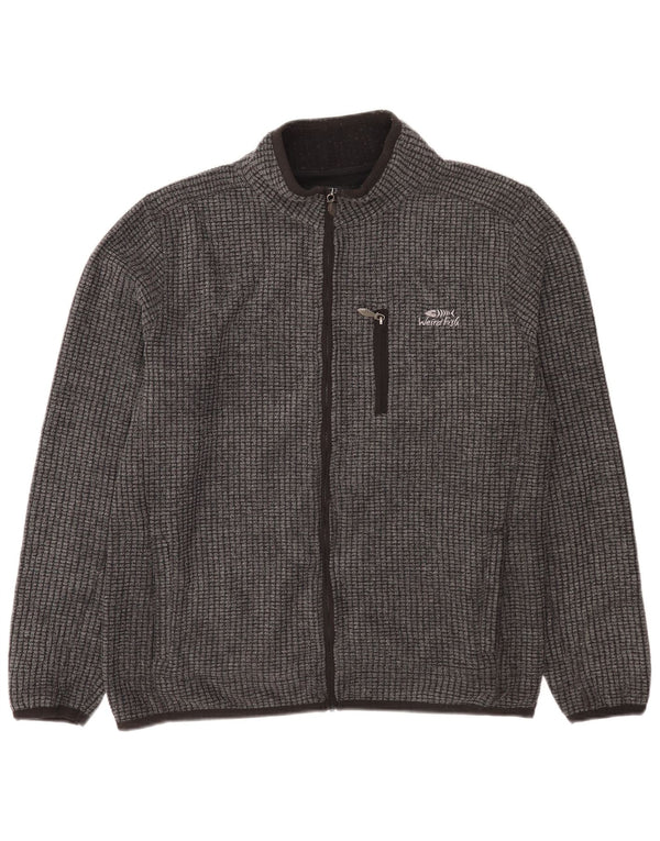 Weird Fish Mens Fleece Jacket UK 40 Large Grey Polyester